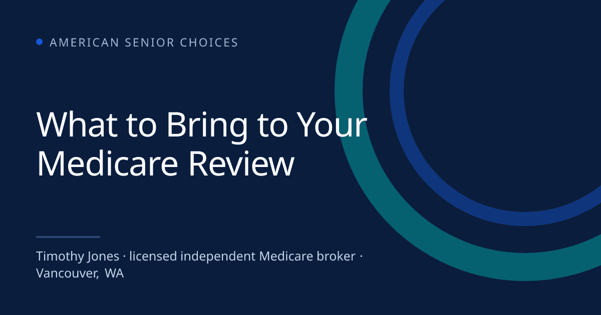 What to Bring to Your Medicare Review - Medicare blog post image