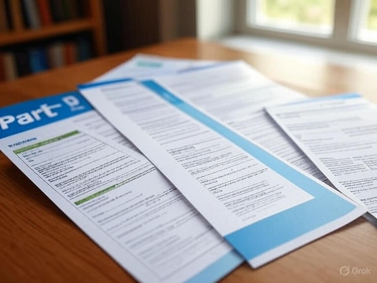 Medicare documents and plan comparison materials for Supplement plans